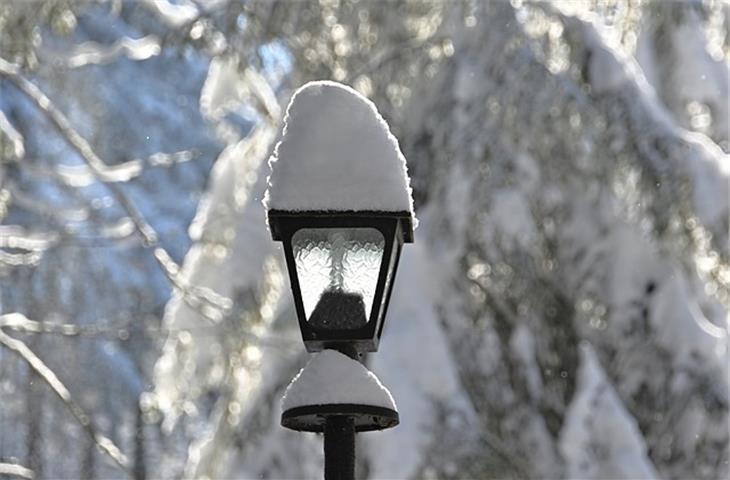 solar lamp post with address sign