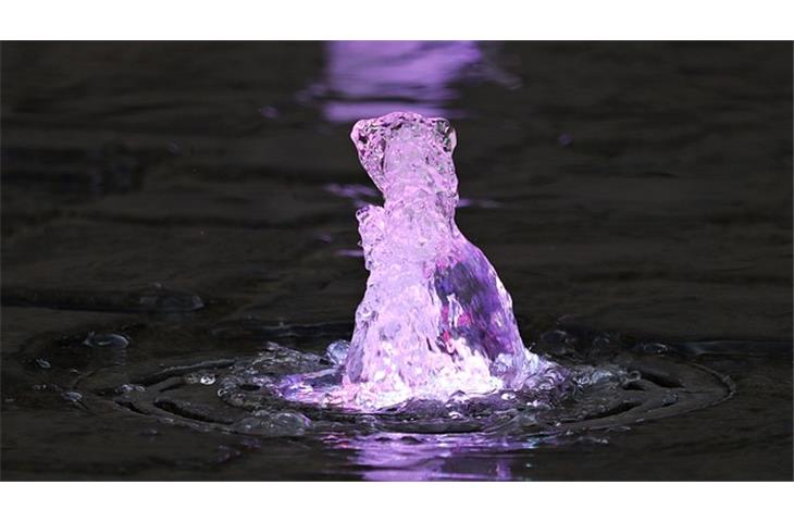 solar water fountain lights