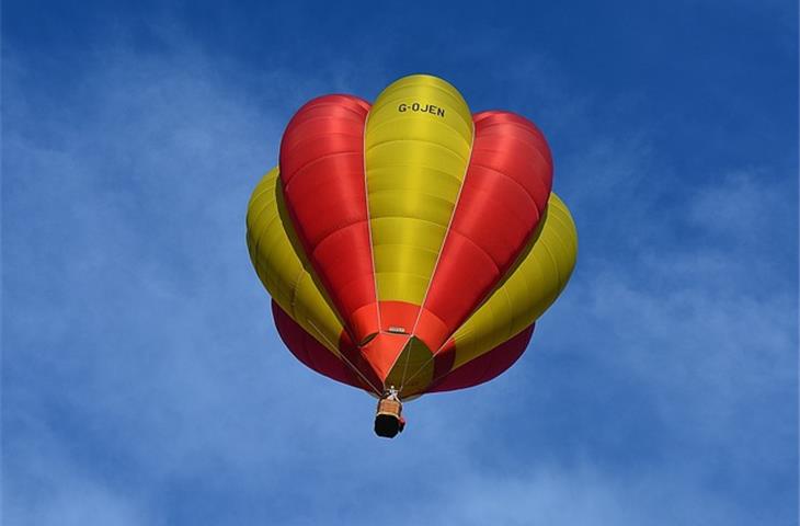 glass hot air balloon solar light