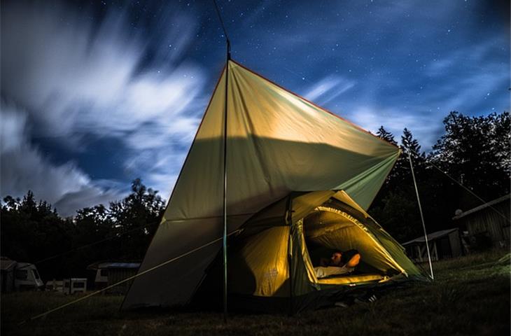 solar lights tent