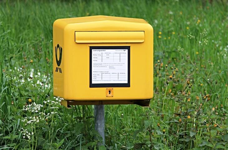 mailbox post with solar light