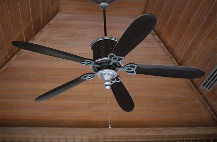 solar ceiling fan with light