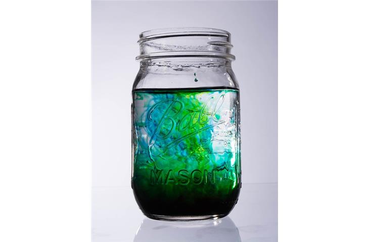 solar lights in a mason jar